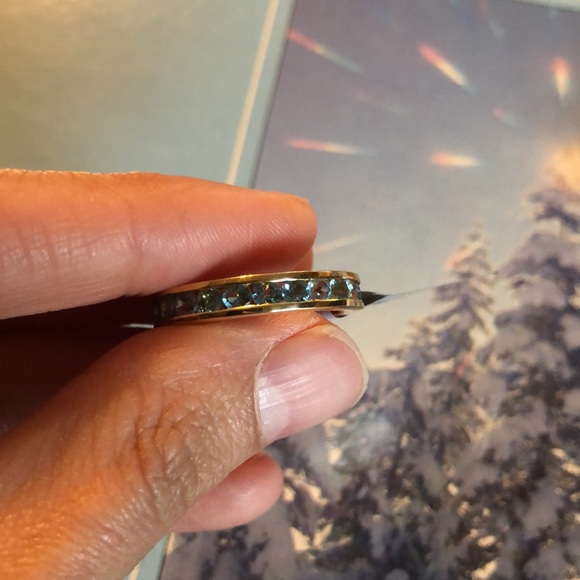 Gold Plated Topaz Ring - Picture 2 of 7